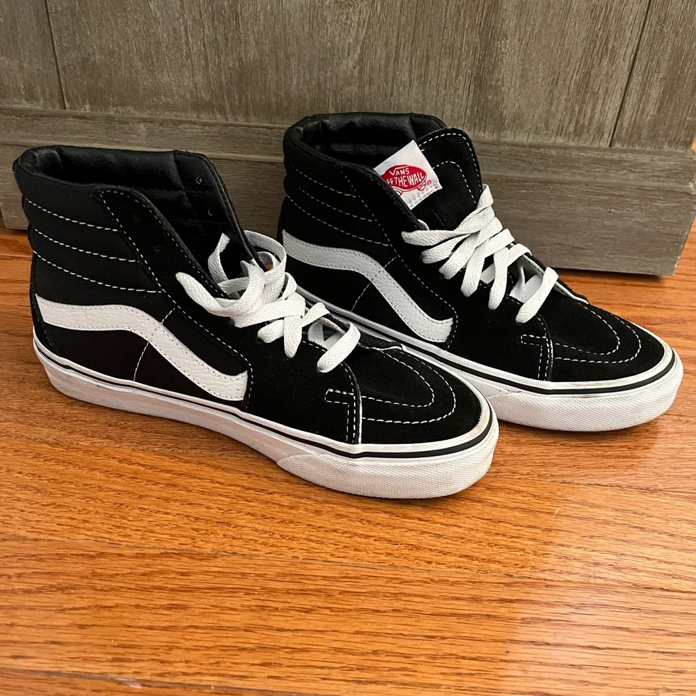Vans old school black high tops! Great condition women’s size 5.5